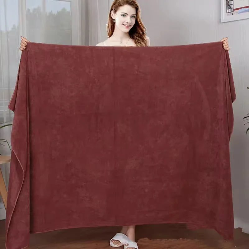 A big towel Beauty salon massage towel home adult towels soft double-sided absorbent non-linting quick-drying barber shop towel
