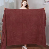 A big towel Beauty salon massage towel home adult towels soft double-sided absorbent non-linting quick-drying barber shop towel
