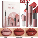4pcs/10pcs/set Nude Lip Gloss Matte Velvet Lipstick Waterproof Long-lasting  Liquid Lipstick Women Moist Lip Tint