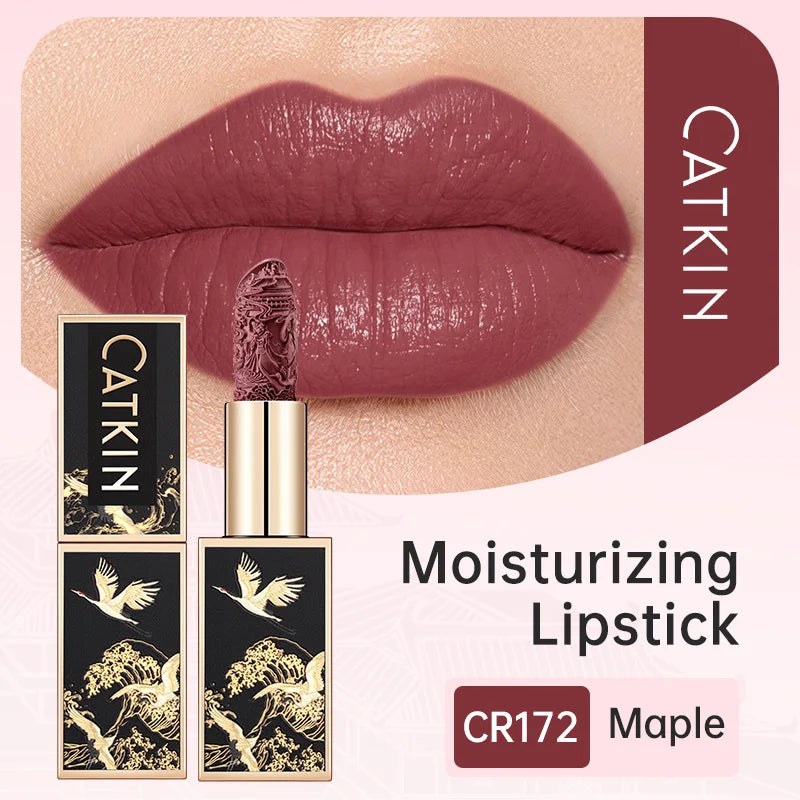 CATKIN Makeup Velvet Matte Lipstick, Hydrating Long‑Lasting Creamy Smooth, for Halloween Cosplay & Party Lip Looks