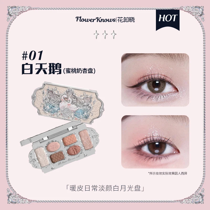 Flower knows Strawberry Cupid Collection Facial Complexion Palette Blush Eyeshadow Highlighter Flower Know Face Bronzer Palette
