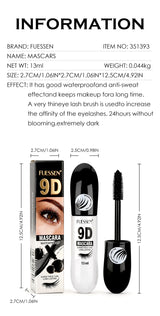 9D Fiber Lash Set Long-Lasting Waterproof Sweatproof Stainproof Slimming Base Mascara for All Skin Types