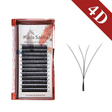 MARIA W Shape Eyelash Extensions  3D 4D 5D 6D 7D Premade Fans Speed Eyelash Extensions Natural Soft Light Full Dense