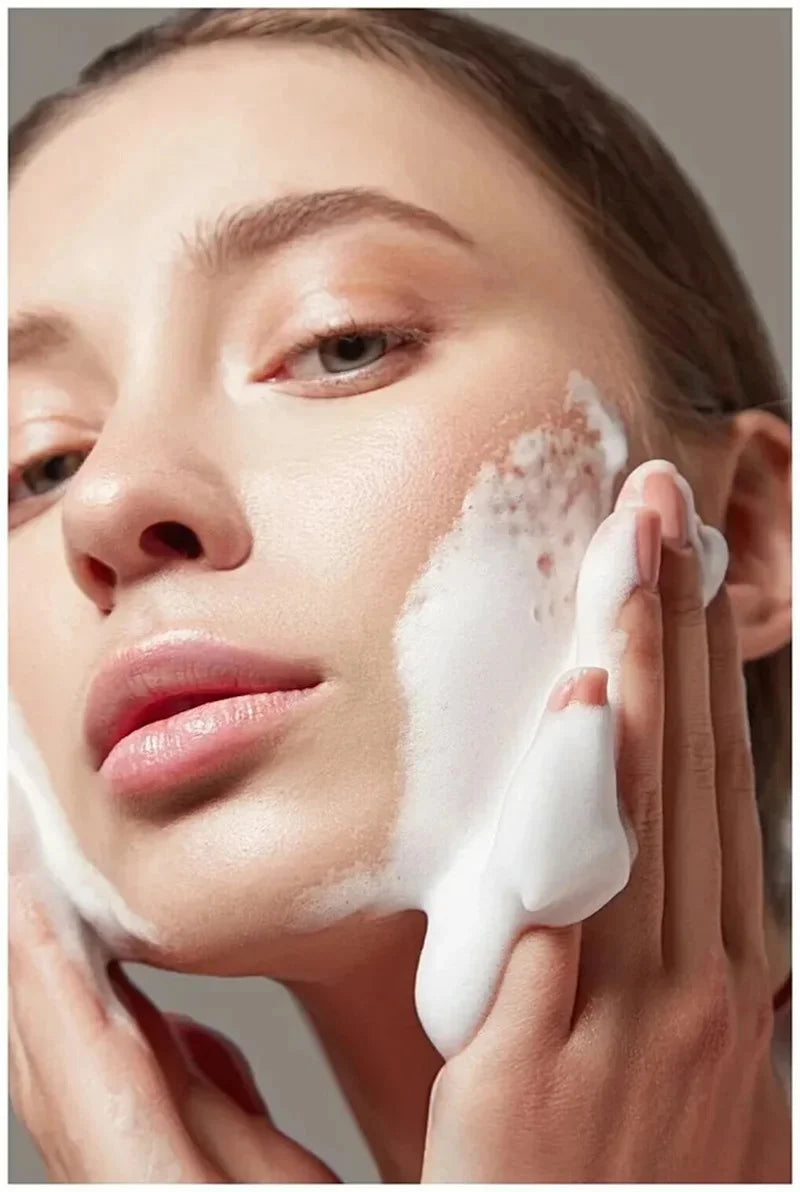 Goat Milk Silk Protein Handmade Soap With Foam Net Brightening Oil Control Remove Acne Blackheads Nourishing Skin Beauty Health