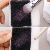 New Makeup Brush Cleaning Box Sponge Puff Cleaner Quick Cleaning Sponge Brushes No Damage To Bristles Box Cleaning Cleaner Tools