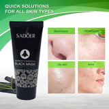 Bamboo Charcoal Blackhead Mask - Peel-Off Mask Containing Ascorbic Acid and Hyaluronic Acid, with Moisturizing and Oil-Controlling Properties, Can Cleanse the Skin.