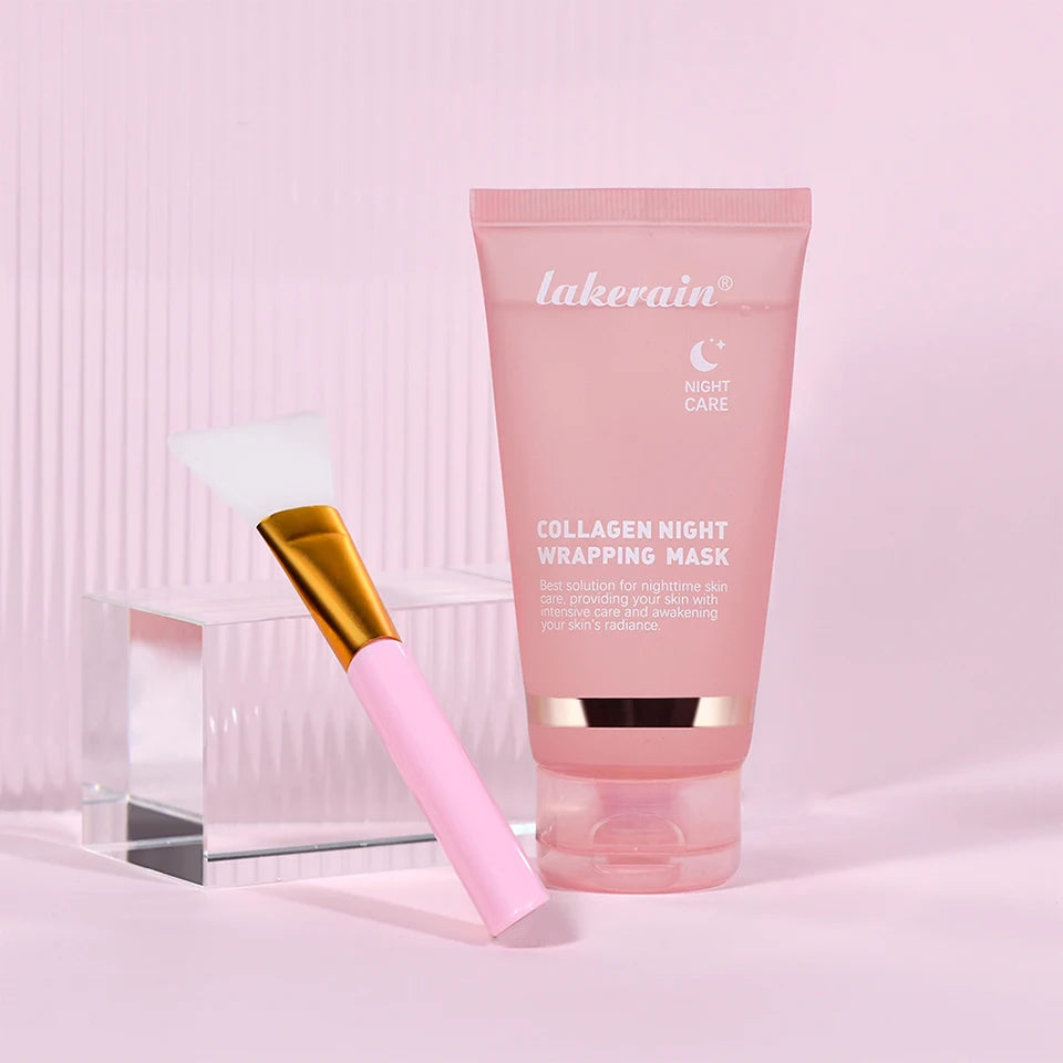 Collagen Overnight Wrapping Peel Off Facial Mask Moisturizing Reduce Fines Lines Dryness Hydration Brightening Korean Skin Care
