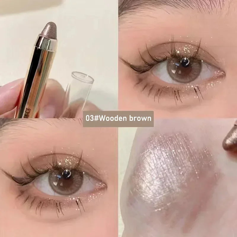 6 Colors Double-Ended Eyeshadow Stick – Waterproof, Long-Lasting, Matte & Glitter, Contour, Highlight, Certified, Unisex
