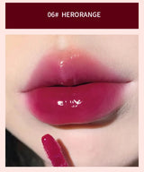 HERORANGE Light Glass-Like Lip Lacquer - Mirror Shine, Hydrating Formula; Smudge-Proof, Long-Wear, and Skin-Brightening