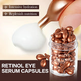 Retinol Multi-Effect Firming Capsule Serum, Tender Skin Hydrating Eye Cream Nourishing And Hydrating Eye Essence 0.34gx45capsule