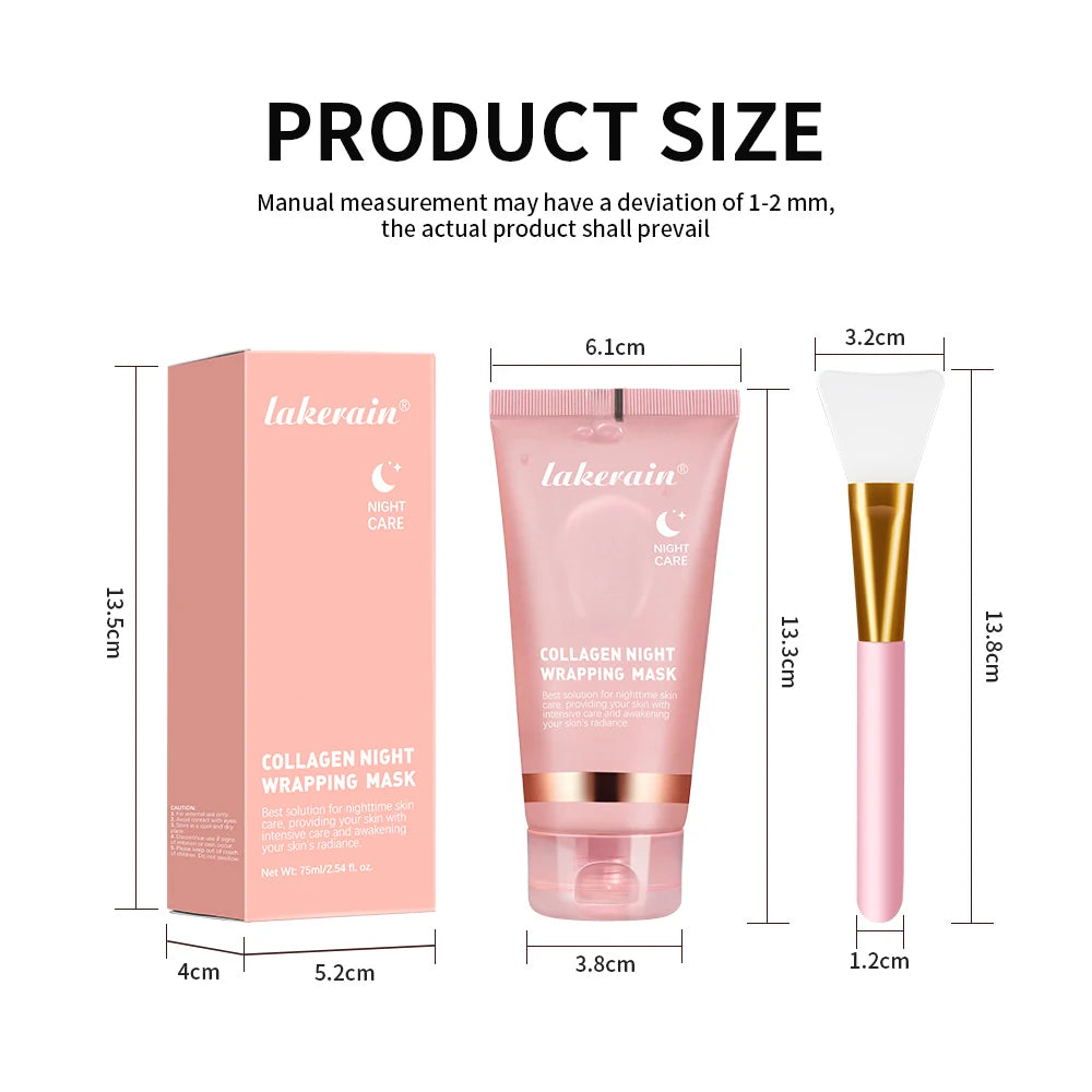 Deep Collagen Mask Korean Peel Off Mask Face Anti Wrinkle Lifting Skin Care Masks Bio Pack Night Wrapping Woman Skin Care