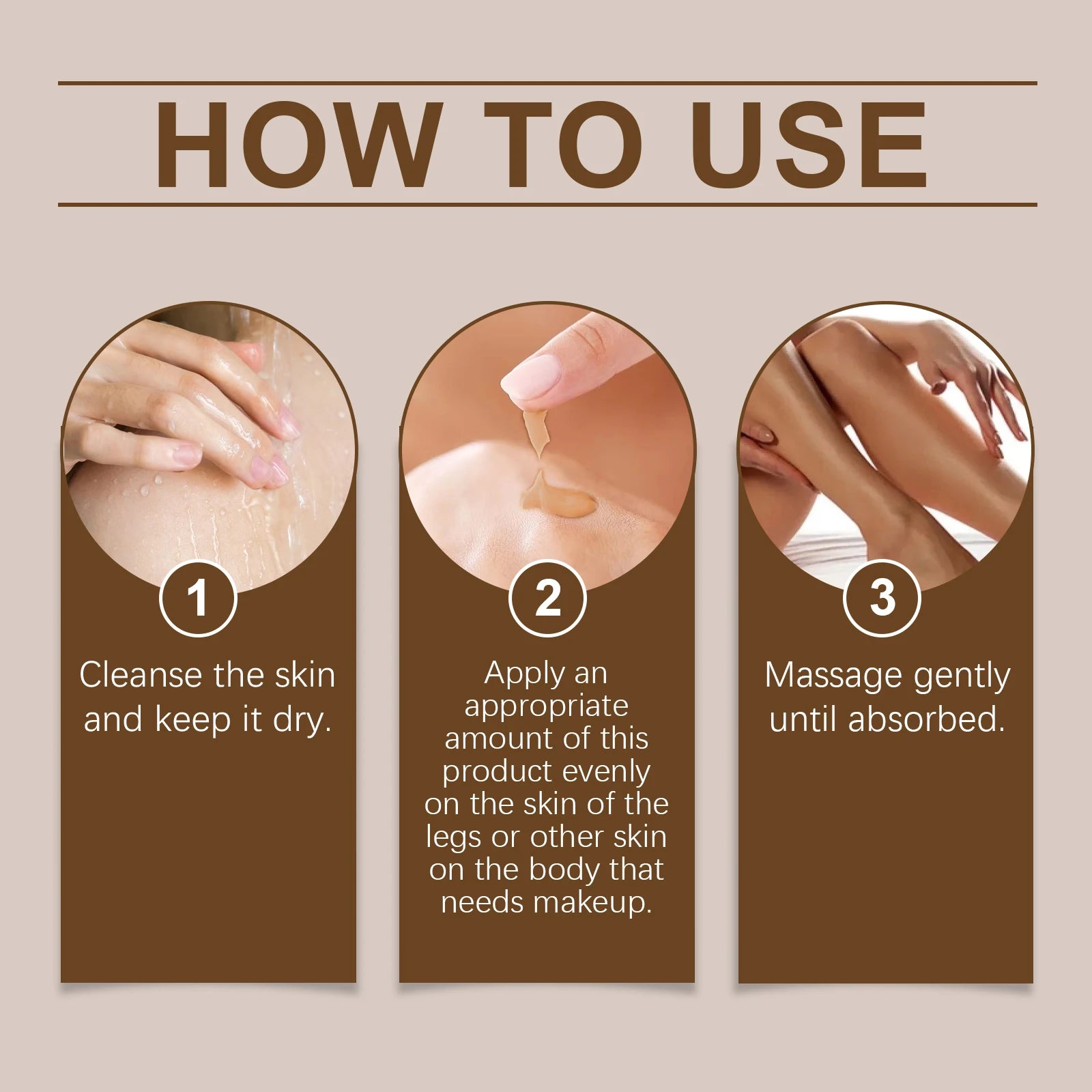 Instant Body Bronzer Foundation Makeup Cream Sun-Kissed Glow Bronzing Tint with Hyaluronic Acid Blurring Body Luminizer 100ml