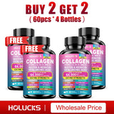 High Strength Collagen Complex, with Biotin, Hyaluronic Acid, Antioxidant, for Firm Skin, Strong Joints, Bone, Hair and Nails
