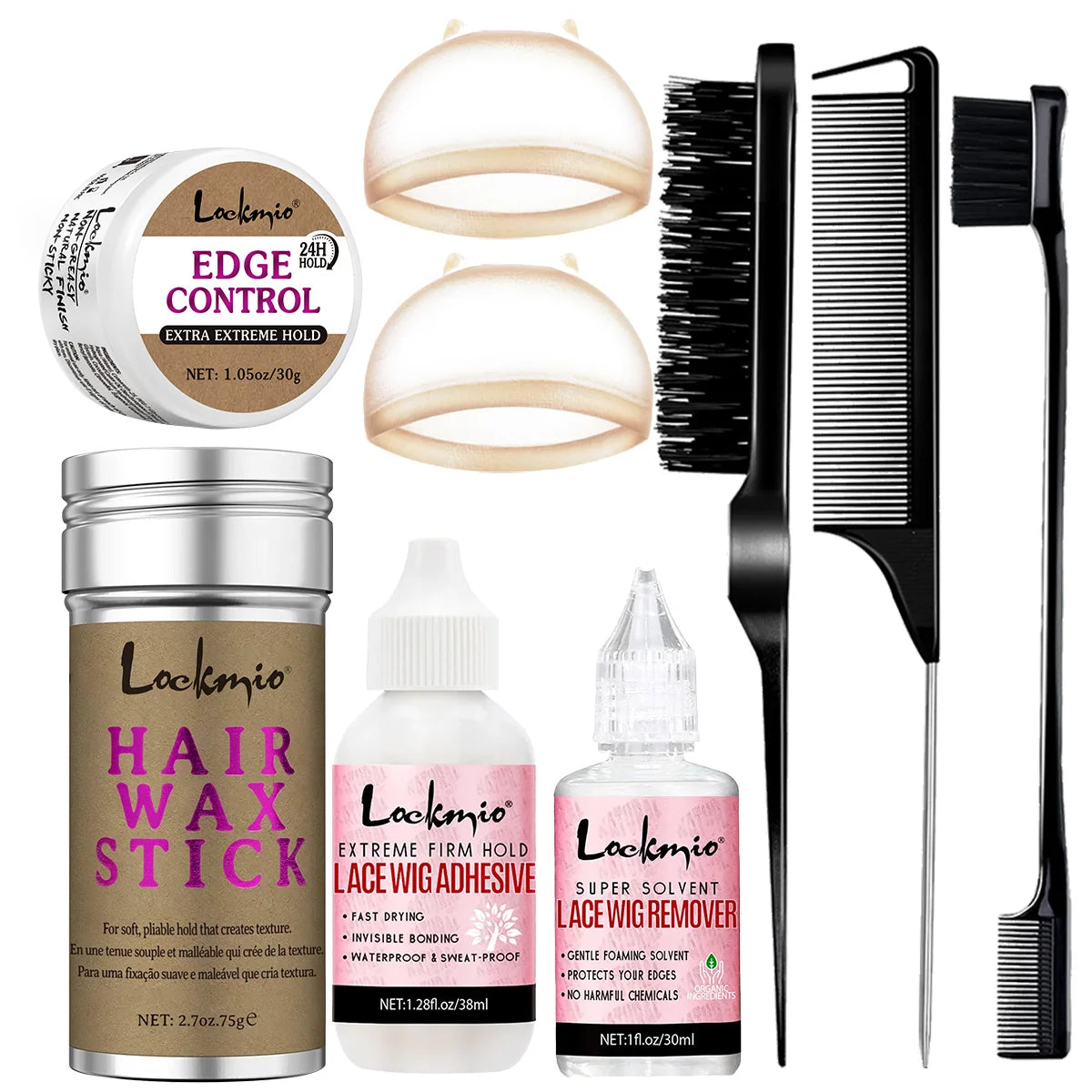 Baby Bangs Styling Gel Hair Pomade Edge Control Wax for Wig Women 24 Hour Long Lasting Hairline Shape Cream Solid Hair Wax Stick