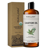 USDA Organic Coconut Oil for Skin Face Hair Cold-Pressed Sweet Almond Moroccan Argan Sunflower Seed Oil for Massage Moisturize