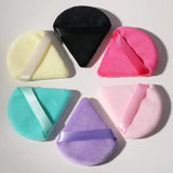 Black Triangle Velvet Powder Puff Soft Foundation Makeup Sponge Portable Household Cosmetic Beauty Accessory