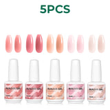 Nailpop 7 IN 1 Nail Glue Gel 15ml Gellack UV Nails Builder Gel Apex & Extension Soak off Base Gel Top Coat  HEMA FREE