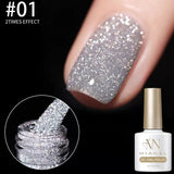 MIANEL Autumn Gel Nail Polish Adhesive Burst Flash Broken Diamond Halloween Christmas Nails Art Kit for Professional Use