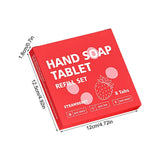 Hand Soap Tablet Refills 8pcs Foaming Hand Wash Tablet Refills Refreshing Fragrance Hand Washing Tool for Business Trip Travel