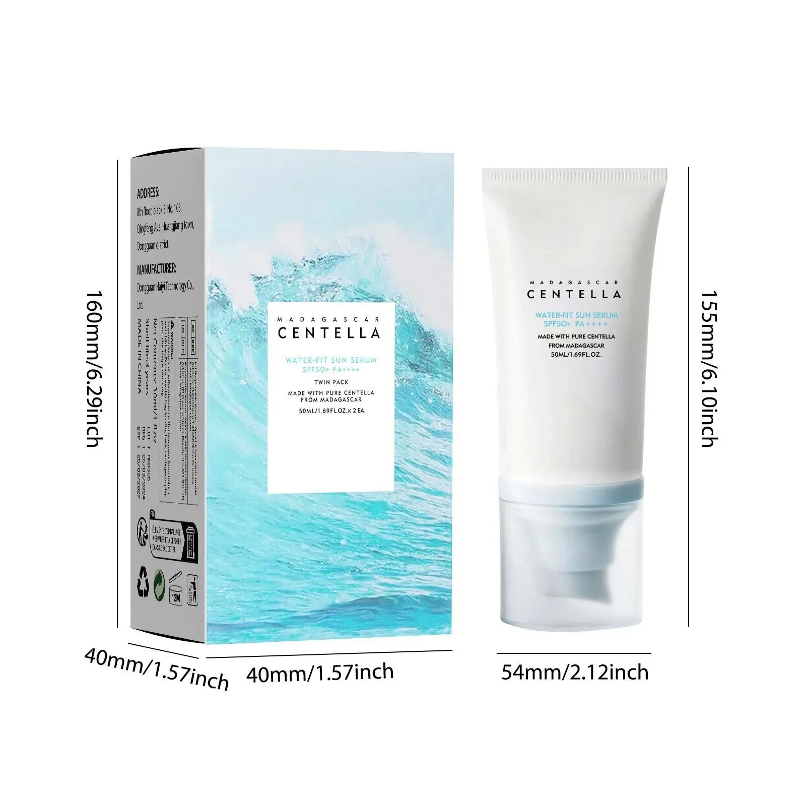 Facial Sunscreen Long-lasting Sunblock Skin Whitening Cream Korean Anti UvMoisturizing Protector New Body Skincare Spf50+