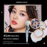 The Flower Knows Little Angel Collection Relief Highlight Face Powder Iluminador Makeup Contour Highlighter Palette 8g/0.3Fl.oz