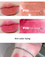 HERORANGE Push-button Mirror Lipstick Moisturizing Long-lasting Lip Glaze Lipstick