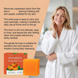 Persimmon Soap Bar for Body Odor Removal, Handmade Persimmon Green Tea Soap for Face and Body Wash Gentle Deodorant Bar