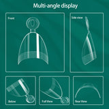 Nailpop Soft Gel Tips For Nails Acrylic Material Half Almond Artificial Nail Capsule Accessories Tool Art Salon 120pcs/box