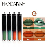12 Color Halloween Dark Lip Gloss Matte Colorful Non Fade Liquid Lipstick Kit Waterproof Lasting Black Red Blue Velvet Lipsticks