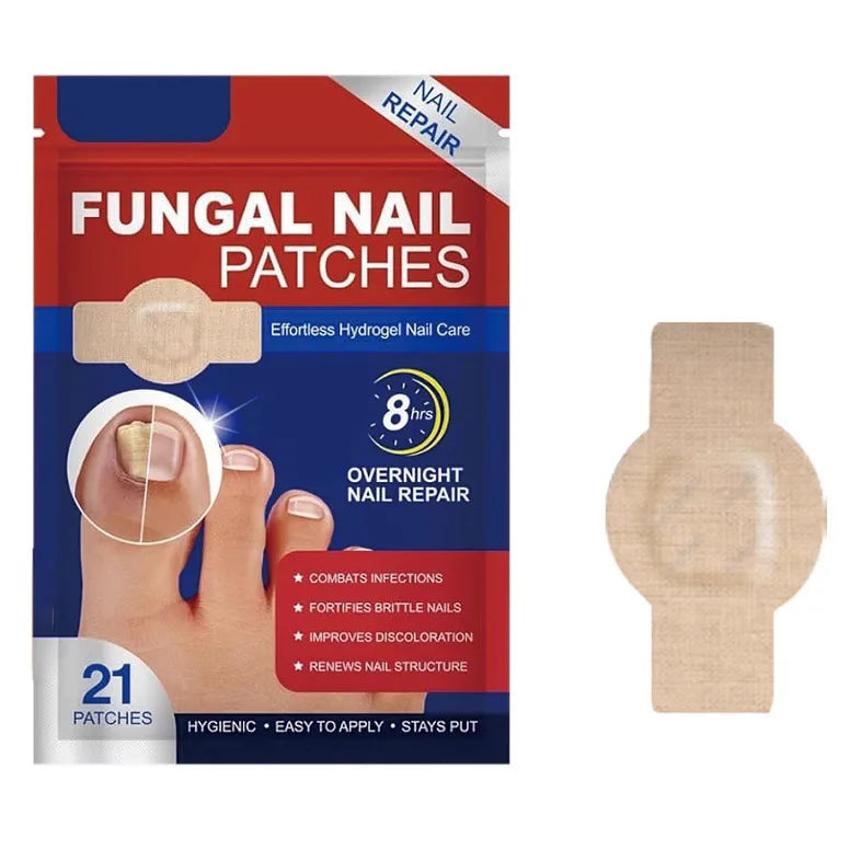 21Pcs Waterproof Nail Beauty Stickers Daily Foot Nail Care Supplies