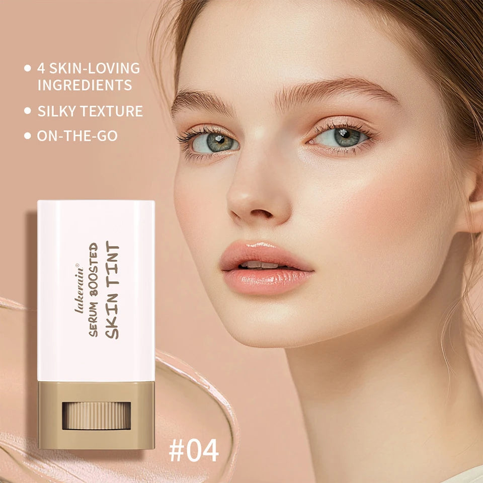 Skin Tint Foundation Stick Moisturizing & Non-Sticky Concealer Base Foundation Boosted Smooth Makeup Stick Woman Cosmetics