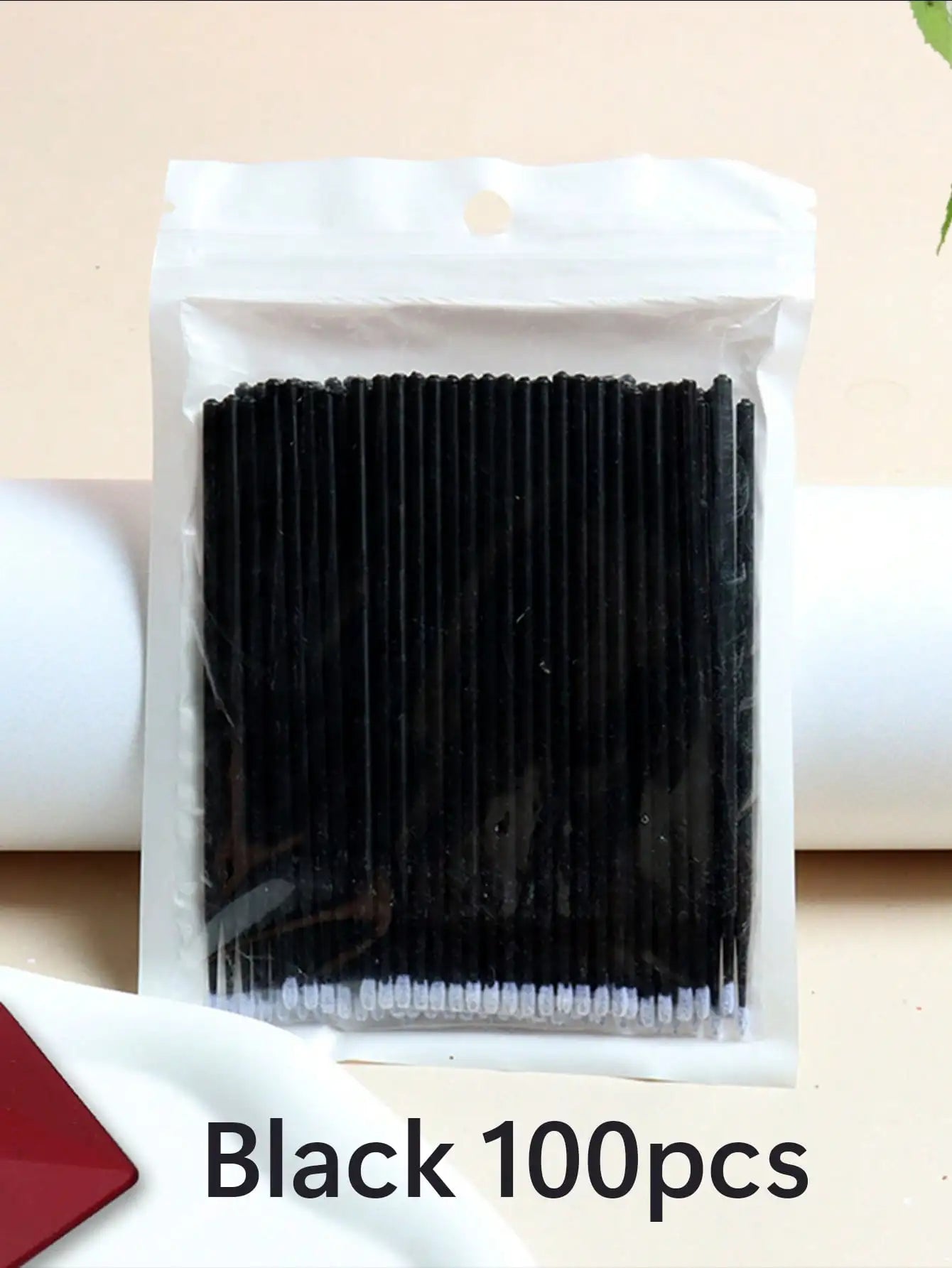 50/100pcs Nano Cleaning Swabs, Ultra Fine Makeup Remover Sticks For Eye Makeup, Contouring, Eyeliner, Lips And Skin Cleansing