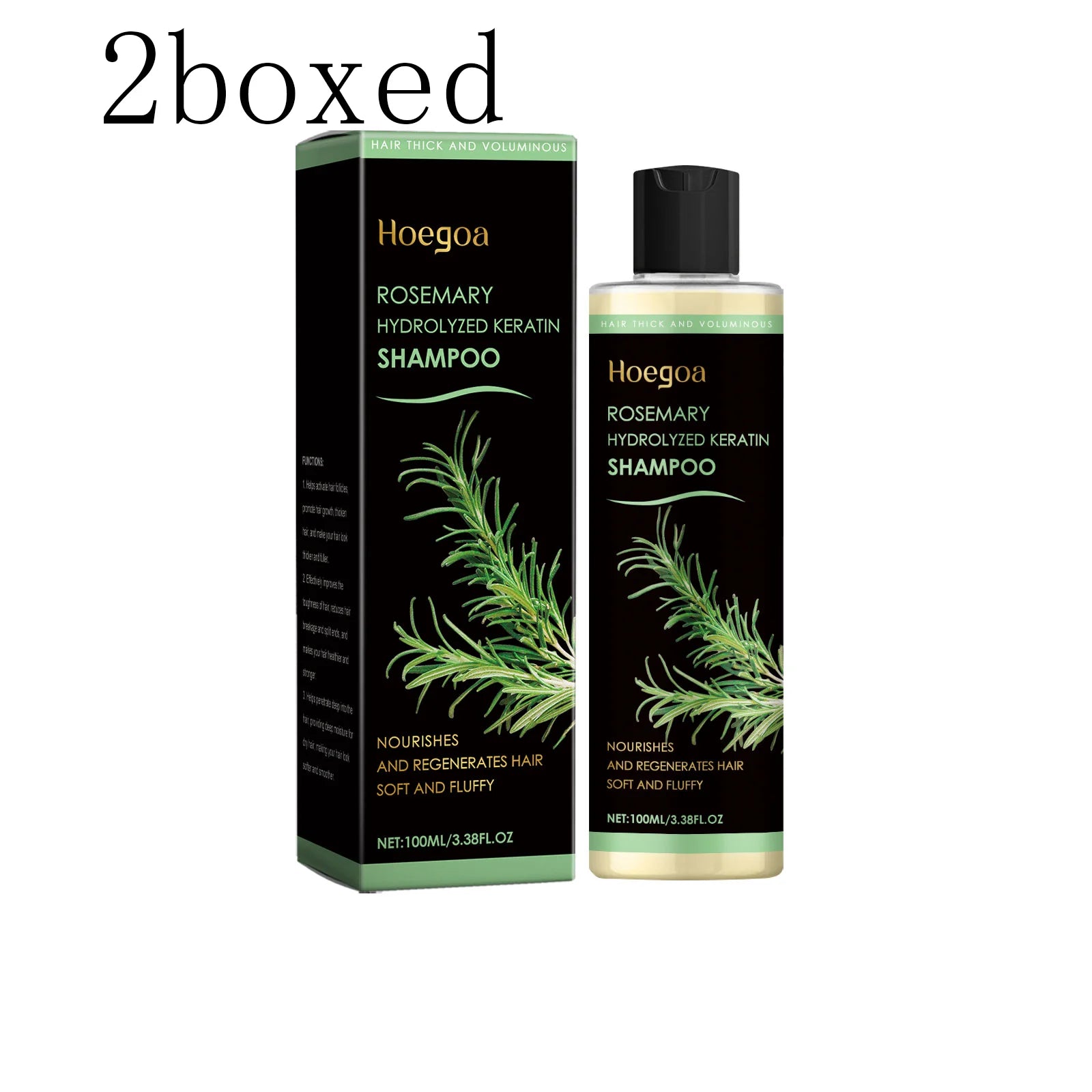 Rosemary Hair Shampoo Hair Regrowth Deep Nourishing Repair Split Ends Hair Soothing Scalp Anti Dandruff Hair Strengthens Shampoo