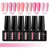 6pcs Gel Nail Polish Set HEMA Free 7ml Semi Permanent Soak Off UV Gel Varnish Nail Art Decoration Summer Nails Nail Supplies DIY