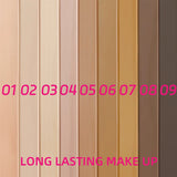 9 Shade Full Coverage Concealer Liquid Foundation  makeup high coverage  Base makeup  cushion Foundation cream  Natural Matte