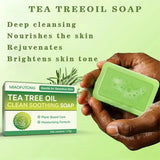 MIAOFUTONG Gentle For Sensitive Skin TEA TREE OILANTIFUNGAL SOAP Plant-Based Care Moisturizing FormulaG Lmproving Acne