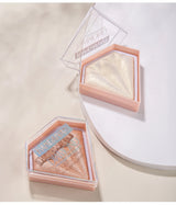 Natural Diamond Highlighter Powder 5 Color Shimmer Contour Nose Shadow Brightening Face Makeup Cosmetics Palette