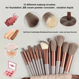 Professional Makeup Brush Set - Soft Fluffy Kabuki & Blending Brushes for Foundation, Powder, Eyeshadow | Beauty Tools Kit