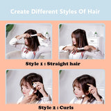 Mini Hair-Straightener Curly and Straight Hair Supplies Thermostatic Electric Ceramic Curling Iron National standard double flat