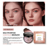 Demi Matte Natural Finish Baked Brighten Color Correcting Powder Foundation Buildable Light to Coverage Oil Control Makeup