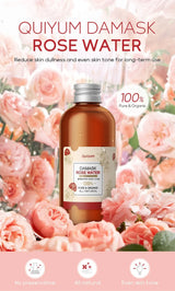 Damask Rose Hydrosol Rose Water Nourishing Skin Improve Dullness Facial Hydrating and Moisturizing Toner Face Serum Skincare