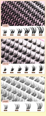 WOSHEER Eyelash Clusters Kit Thick Individual Lashes Lash Bond And Seal And Remover Faux Mink Lashes Eyelash Extension DIY