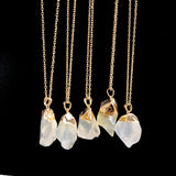 Irregular Amethyst Gemstone Necklace Healing Crystal Chakra Stone Women Birthday Gift Citrine Gemstone Necklace Healing Crystal
