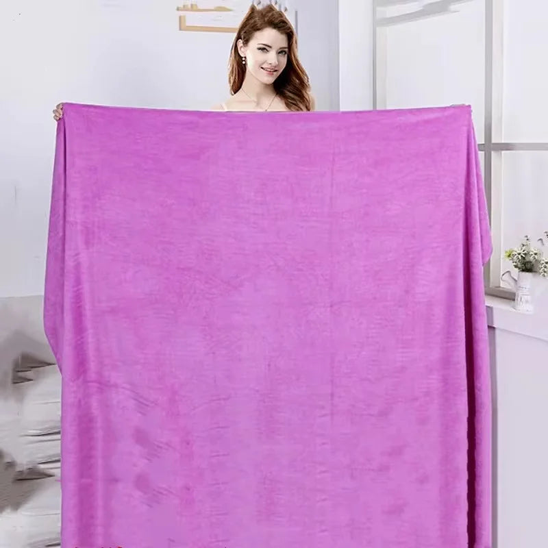 A big towel Beauty salon massage towel home adult towels soft double-sided absorbent non-linting quick-drying barber shop towel