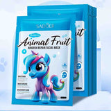 8pcs SADOER  Kawaii Fruits Face Mask Moisturizing Firming Hydrating Coconut Aloe Vitamin C Facial Masks for Face Skin Care