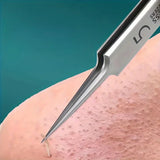 Optional 4Pcs 7Pcs 8Pcs Stainless Steel Skin Care Tool Set For Blackhead And Pimple Household Salon Grooming Accessory