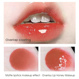 Four pack lip gloss set box, water gloss jelly lip gloss, moisturizing glass lips, not easy to stick to cup