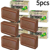 1/2/3/4/5pcs Russian NC Birch Tar Soap Purifying Face & Body Wash for Oily & Problem Skin, Deep Cleansing & Oil Control