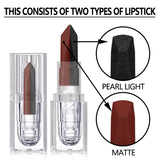 Lipstick Waterproof Long Lasting Moisturizing Matte Non-stick Cup Pearlescent Diamond Lip Tint Red Sexy Lips Makeup Halloween