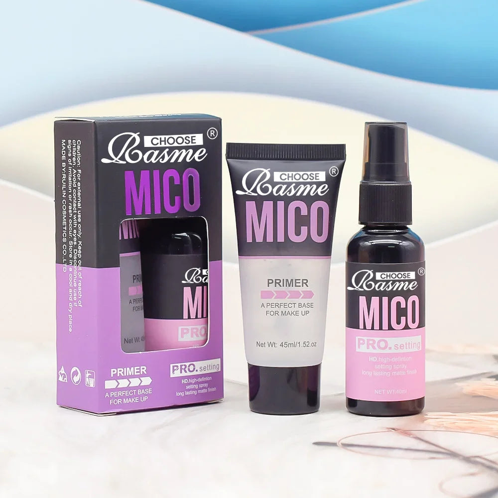 Makeup Set Of Makeup Primer + Setting Spray, Invisible Pore Color Rendering Hold Makeup, For Base Makeup And Makeup Finishing